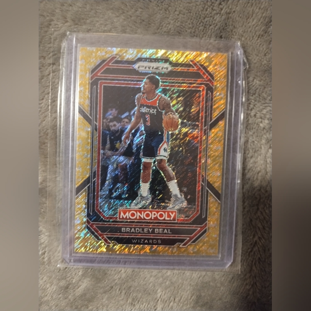 Bradley Beal RARE Numbered Prizm Monopoly NBA Card